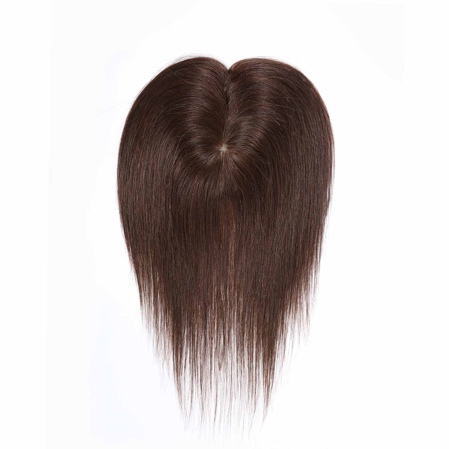 Authris Straight Simulated Scalp Hair Topper for Women | Medium Brown