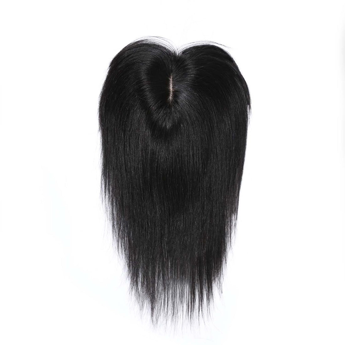 Authris Straight Human Hair Topper with Bangs for Women | Natural Black