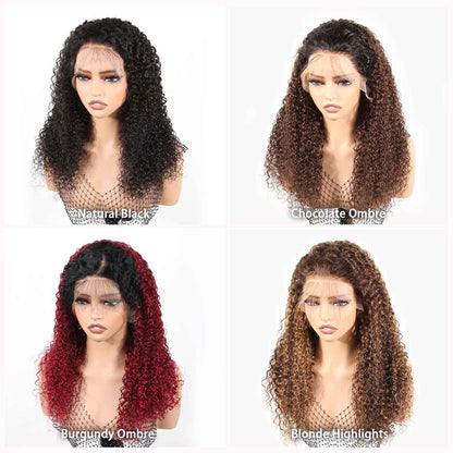 Authris Curly HD Lace Front Human Hair Wig | Natural Black