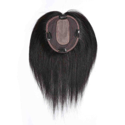 Authris Straight Simulated Scalp Hair Topper for Women | Natural Black