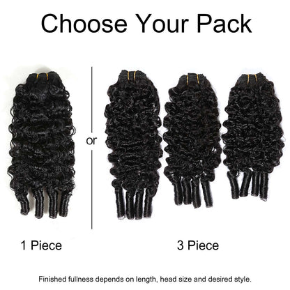 Authris Burmese Curly Human Hair Bundles | Natural Black
