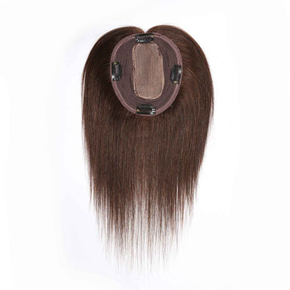 Authris Straight Simulated Scalp Hair Topper for Women | Medium Brown