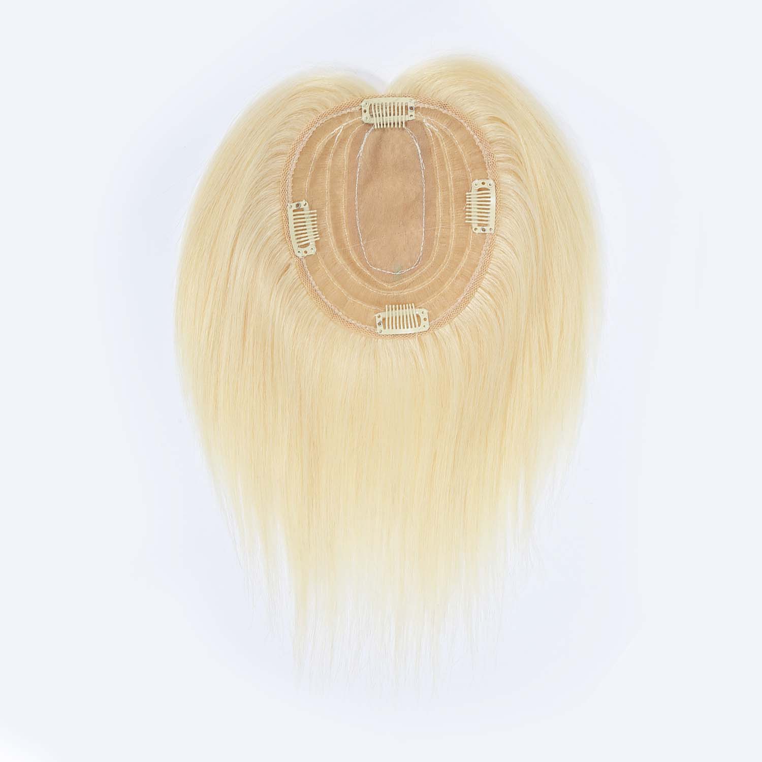 Authris Straight Simulated Scalp Hair Topper for Women | Light  Blonde