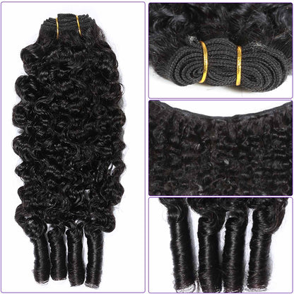 Authris Burmese Curly Human Hair Bundles | Natural Black