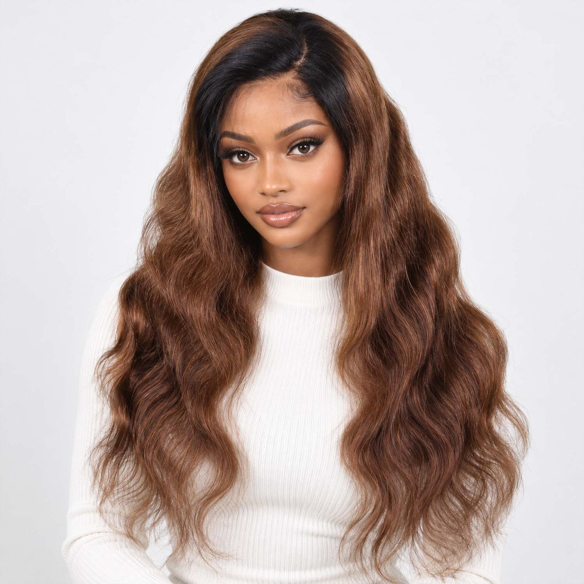 AUTHRIS Body Wave Lace Front Wig | Chocolate Ombre