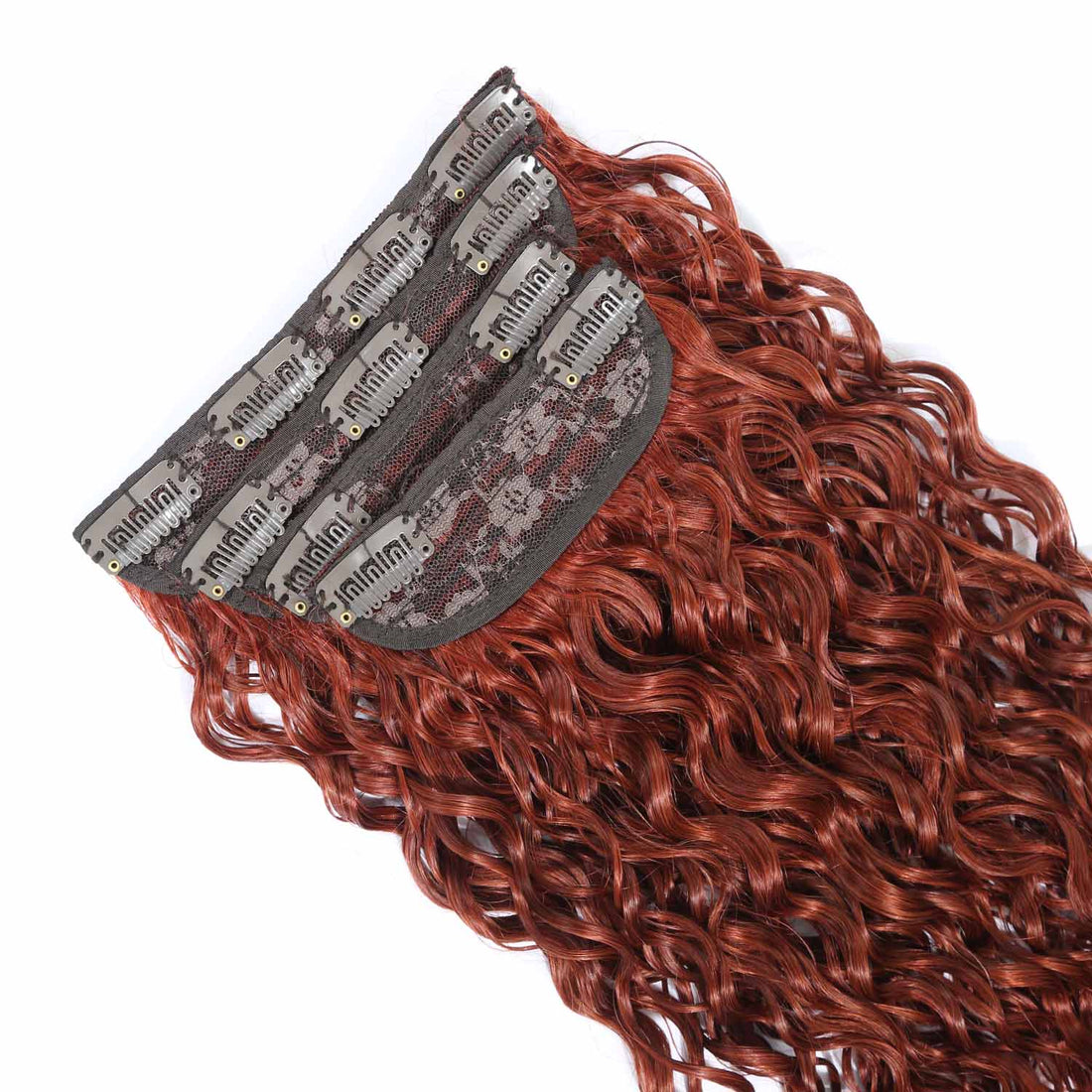 AUTHRIS Water Wave Clip-Ins (4-Piece) | Auburn Brown