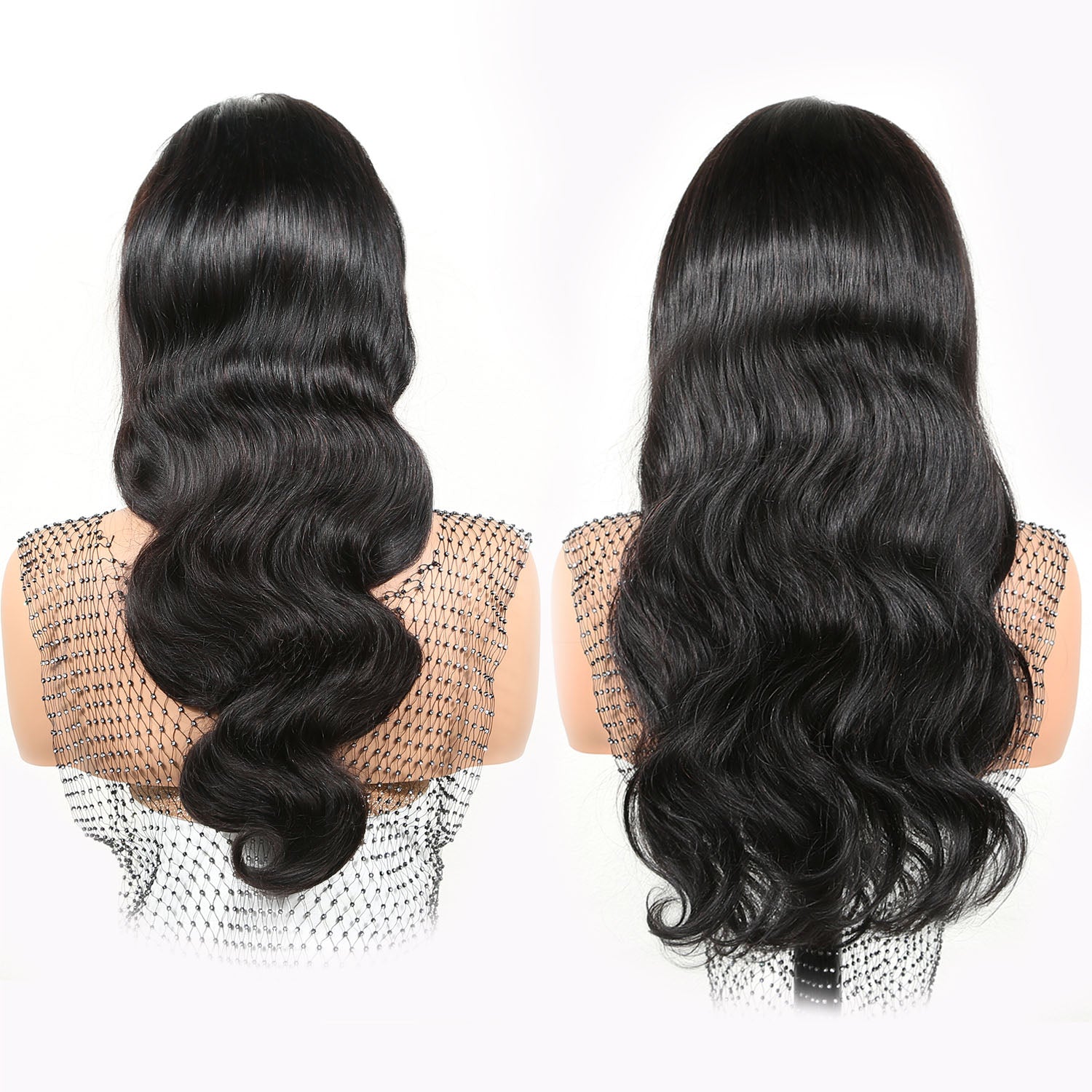 Authris Body Wave HD Lace Front Human Hair Wig | Natural Black