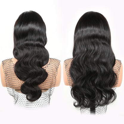Authris Body Wave HD Lace Front Human Hair Wig | Natural Black