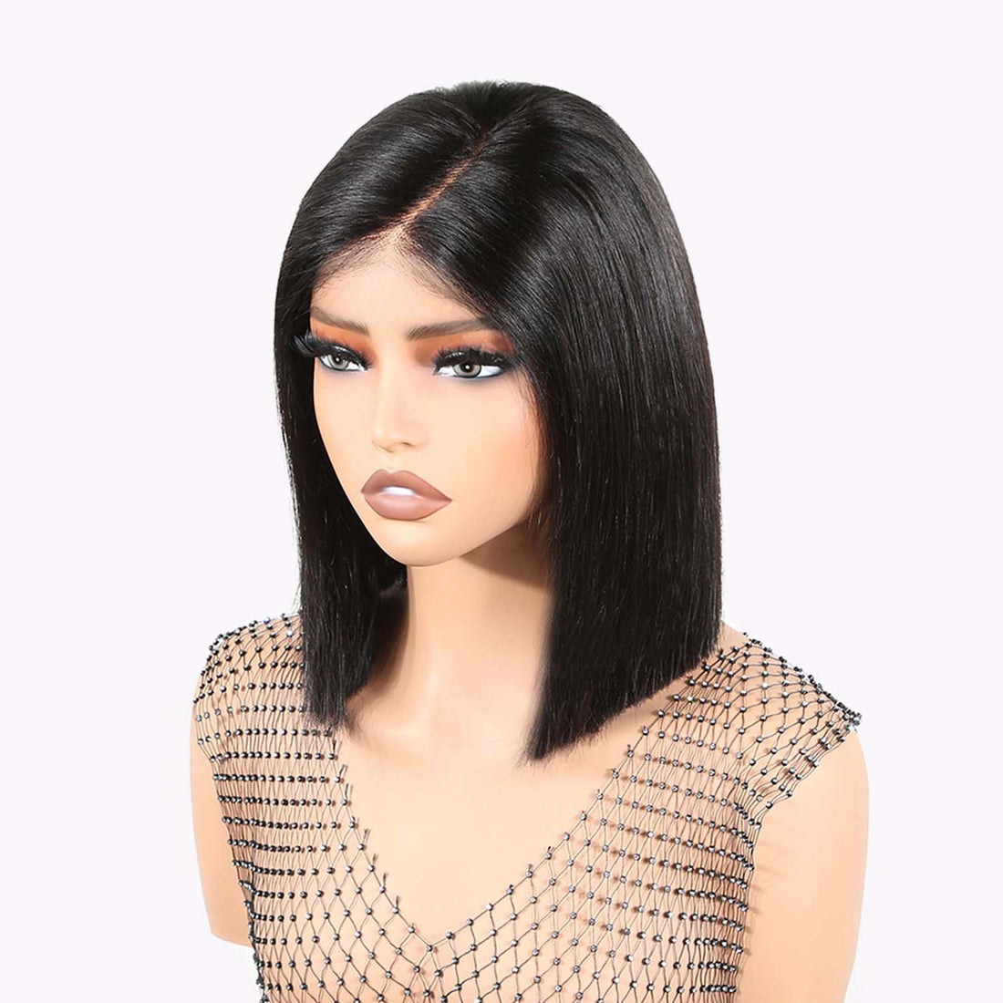 Authris Straight Bob Human Hair Wig | Natural Black