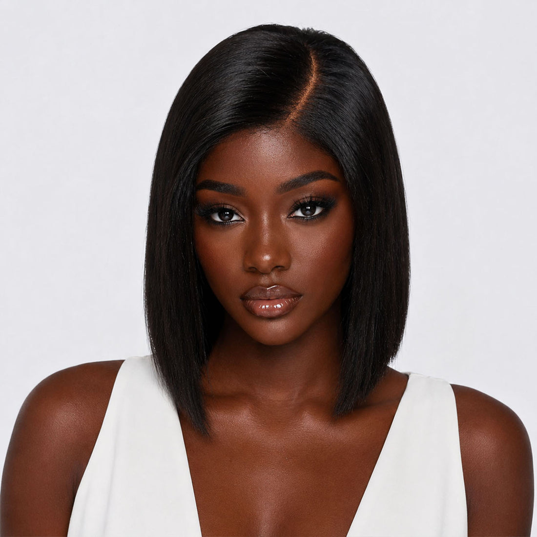 Authris Straight Bob Human Hair Wig | Natural Black