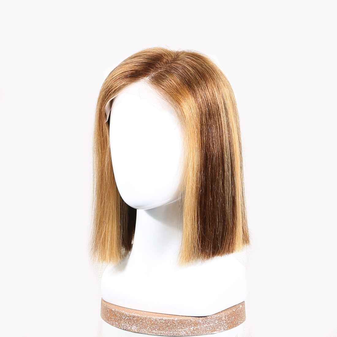 Authris Straight Bob Human Hair Wig | Blonde Highlights