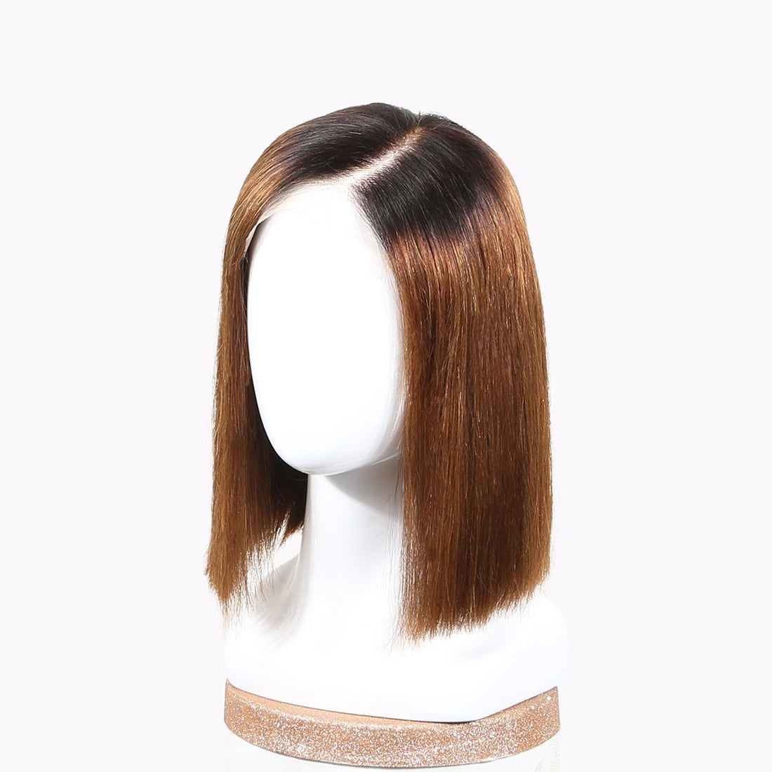Authris Straight Bob Human Hair Wig | Chocolate Ombre