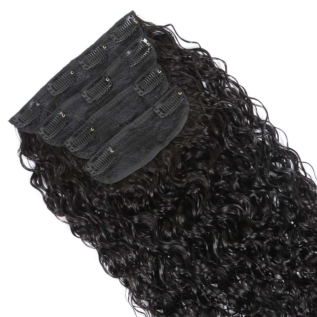 AUTHRIS Water Wave Clip-Ins (4-Piece) | Natural Black