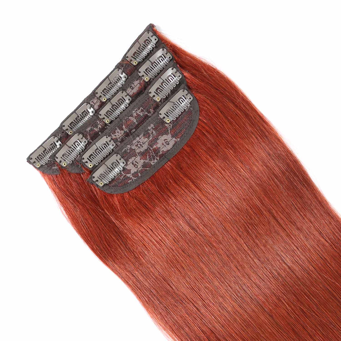 AUTHRIS Straight Clip-Ins (4-Piece) | Auburn Brown