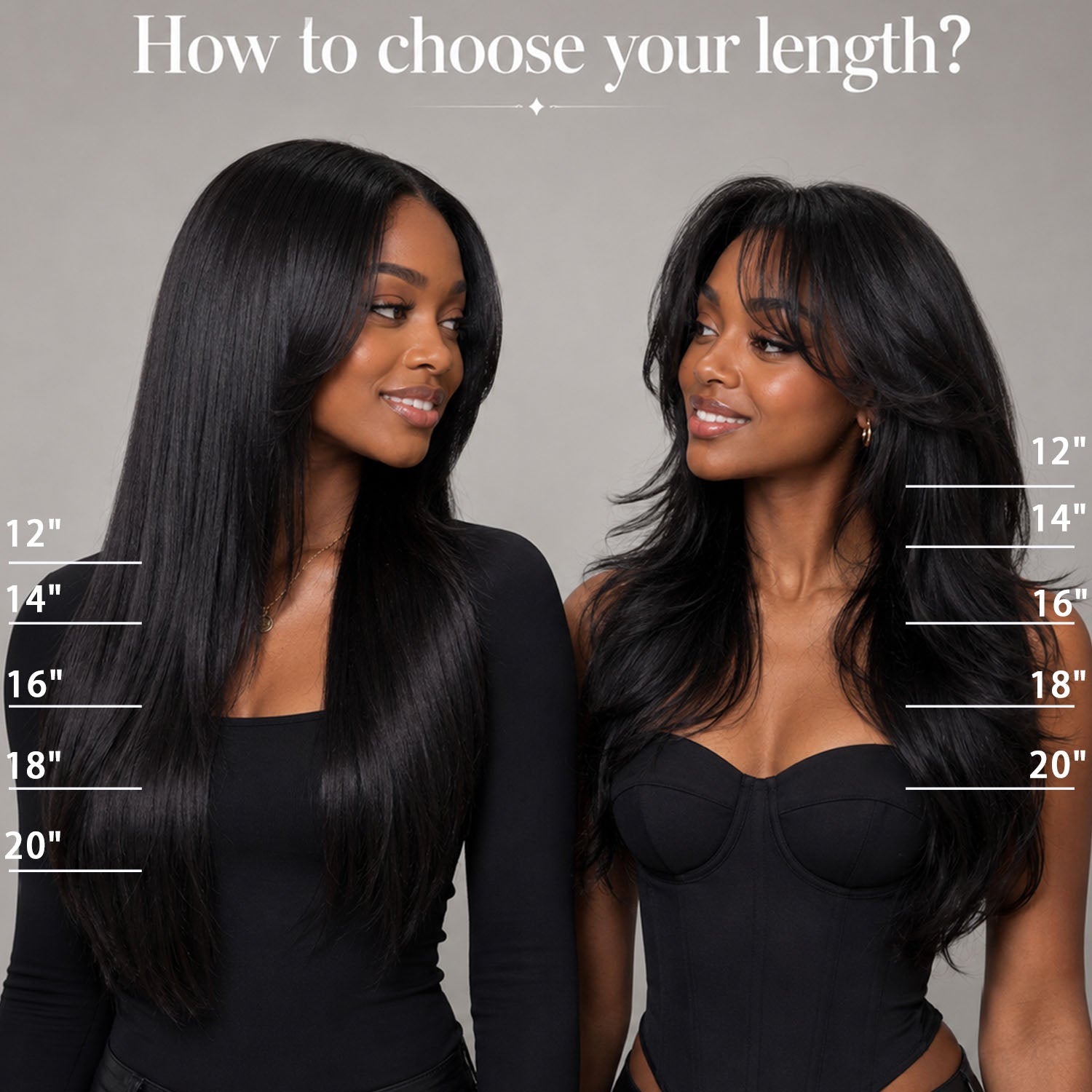 Authris 4-Piece Clip-In Human Hair Extensions | Chocolate Brown