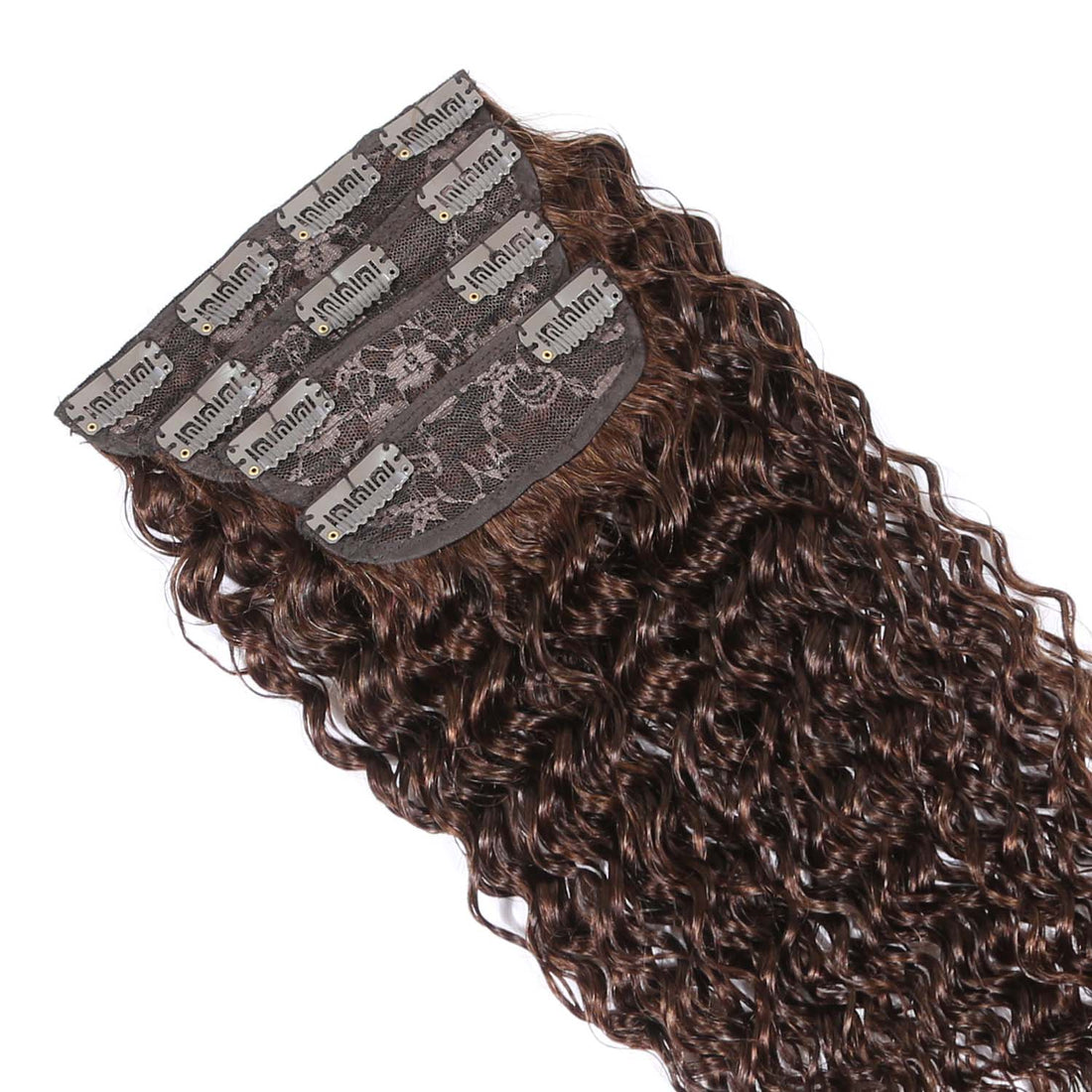 AUTHRIS Deep Wave Clip-Ins (4-Piece) | Chocolate Brown