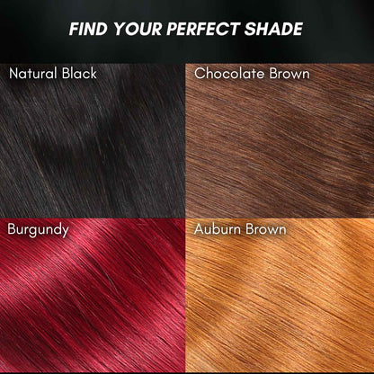 Authris 4-Piece Clip-In Human Hair Extensions | Natural Black