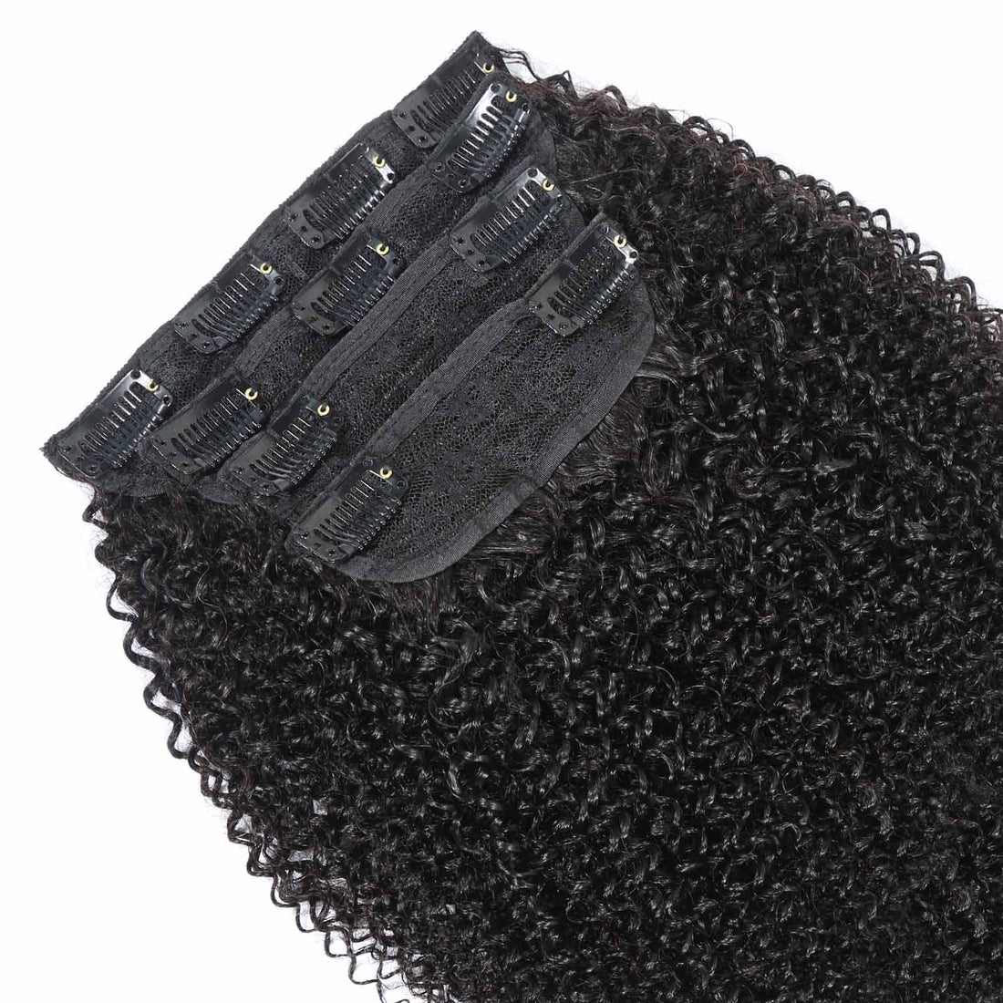 AUTHRIS Afro Kinky Curly Clip-Ins (4-Piece) | Natural Black