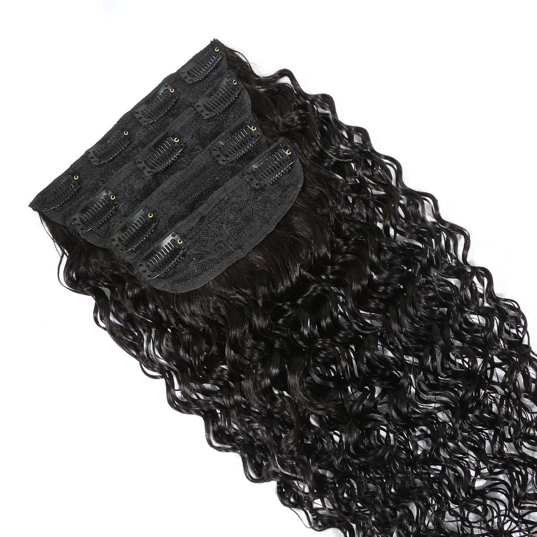AUTHRIS Deep Wave Clip-Ins (4-Piece) | Natural Black