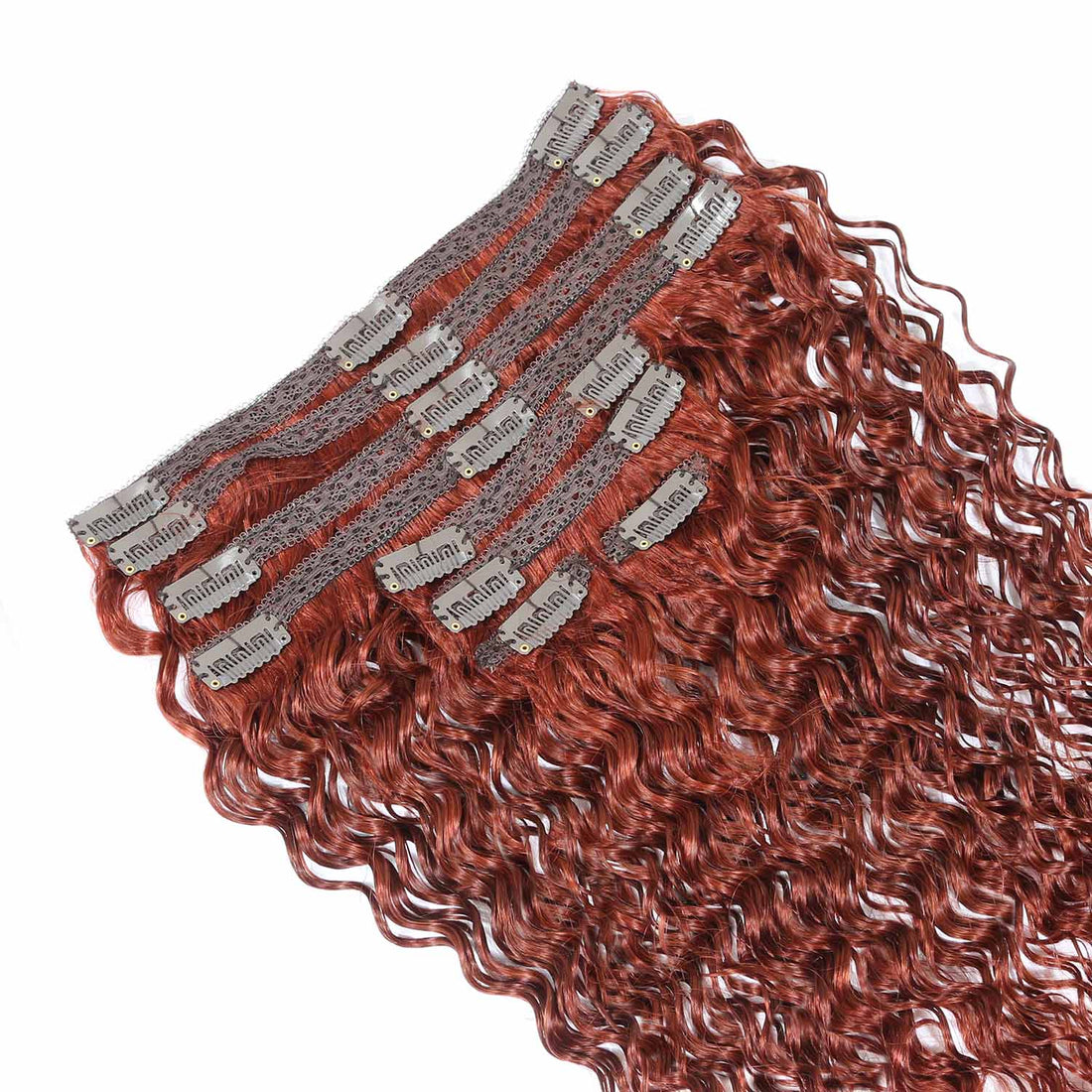 AUTHRIS Deep Wave Clip-Ins (8-Piece) | Auburn Brown